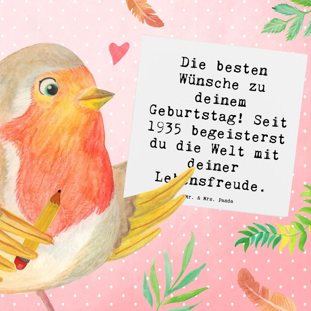 Deluxe Karte Spruch 1935 Geburtstag Glückwunschkarte, Hochwertige Klappkarte, Karte, Grußkarte, Einladungskarte, Klappkarte, Geburtstagskarte, Hochwertige Grußkarte, Hochzeitskarte, Geburtstag, Geburtstagsgeschenk, Geschenk