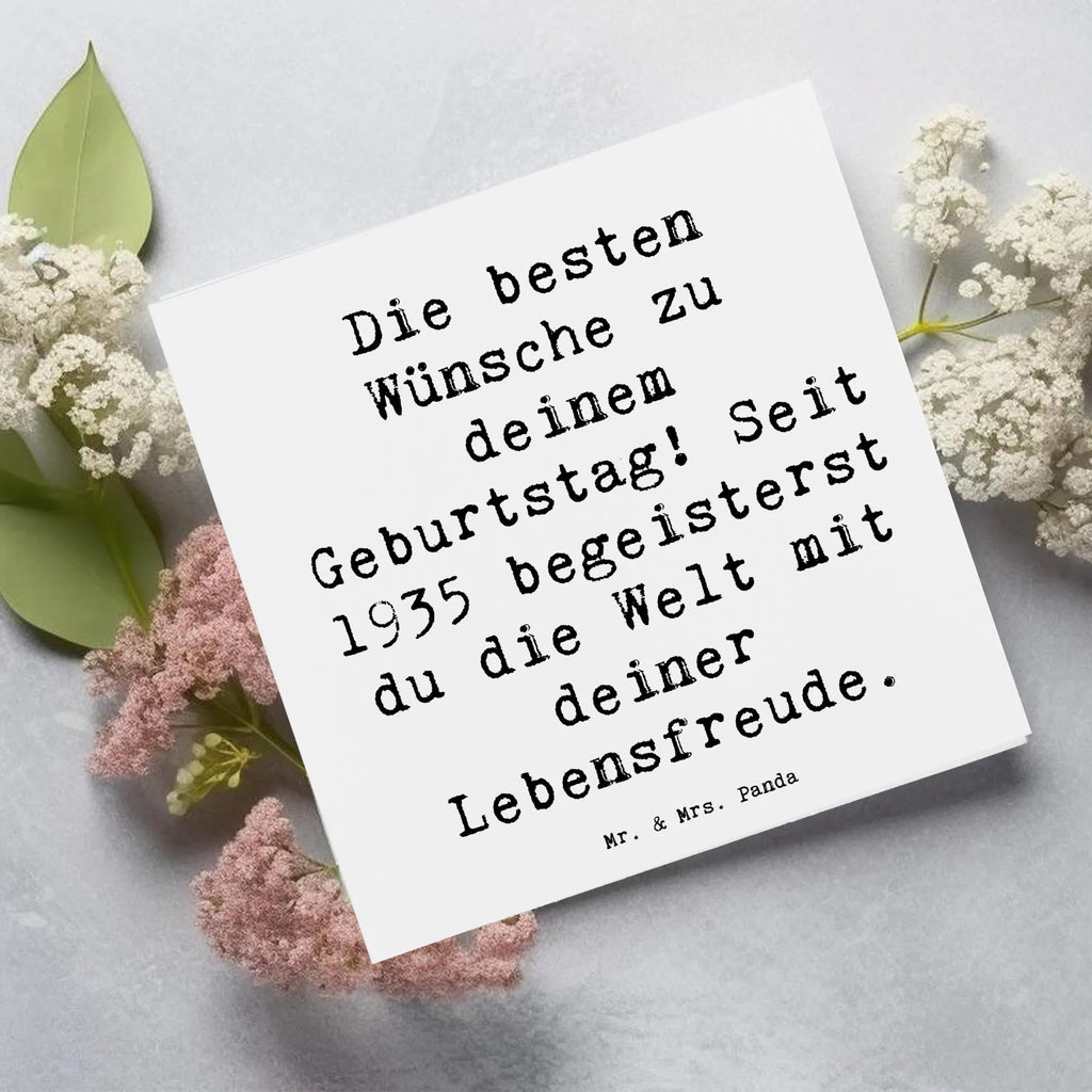 Deluxe Karte Spruch 1935 Geburtstag Glückwunschkarte, Hochwertige Klappkarte, Karte, Grußkarte, Einladungskarte, Klappkarte, Geburtstagskarte, Hochwertige Grußkarte, Hochzeitskarte, Geburtstag, Geburtstagsgeschenk, Geschenk
