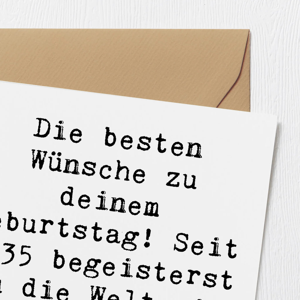 Deluxe Karte Spruch 1935 Geburtstag Glückwunschkarte, Hochwertige Klappkarte, Karte, Grußkarte, Einladungskarte, Klappkarte, Geburtstagskarte, Hochwertige Grußkarte, Hochzeitskarte, Geburtstag, Geburtstagsgeschenk, Geschenk