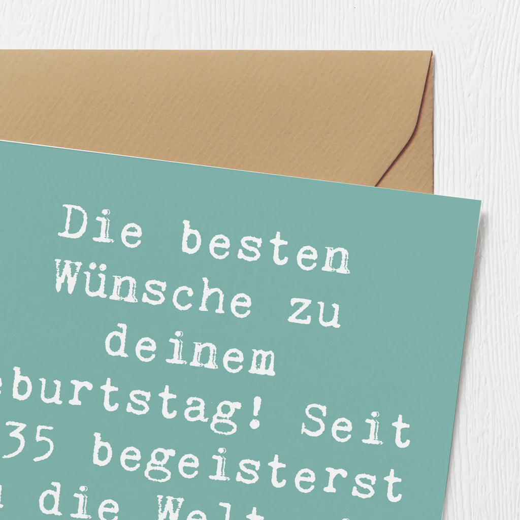 Deluxe Karte Spruch 1935 Geburtstag Glückwunschkarte, Hochwertige Klappkarte, Karte, Grußkarte, Einladungskarte, Klappkarte, Geburtstagskarte, Hochwertige Grußkarte, Hochzeitskarte, Geburtstag, Geburtstagsgeschenk, Geschenk