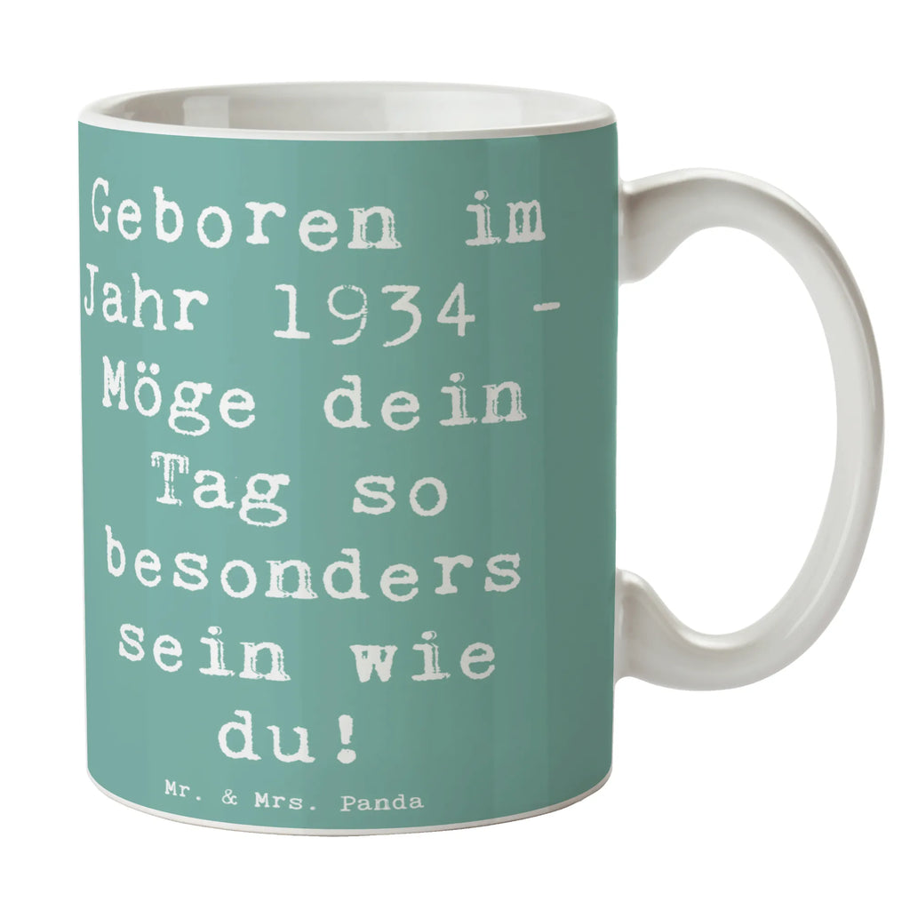 Tasse 1934 Geburtstag Geschenktasse, Porzellantasse, Bürotasse, Teetasse, Tasse, Keramiktasse, Kaffeetasse, Tasse mit Zitaten, Tasse mit Motiven, Geburtstag, Geburtstagsgeschenk, Geschenk