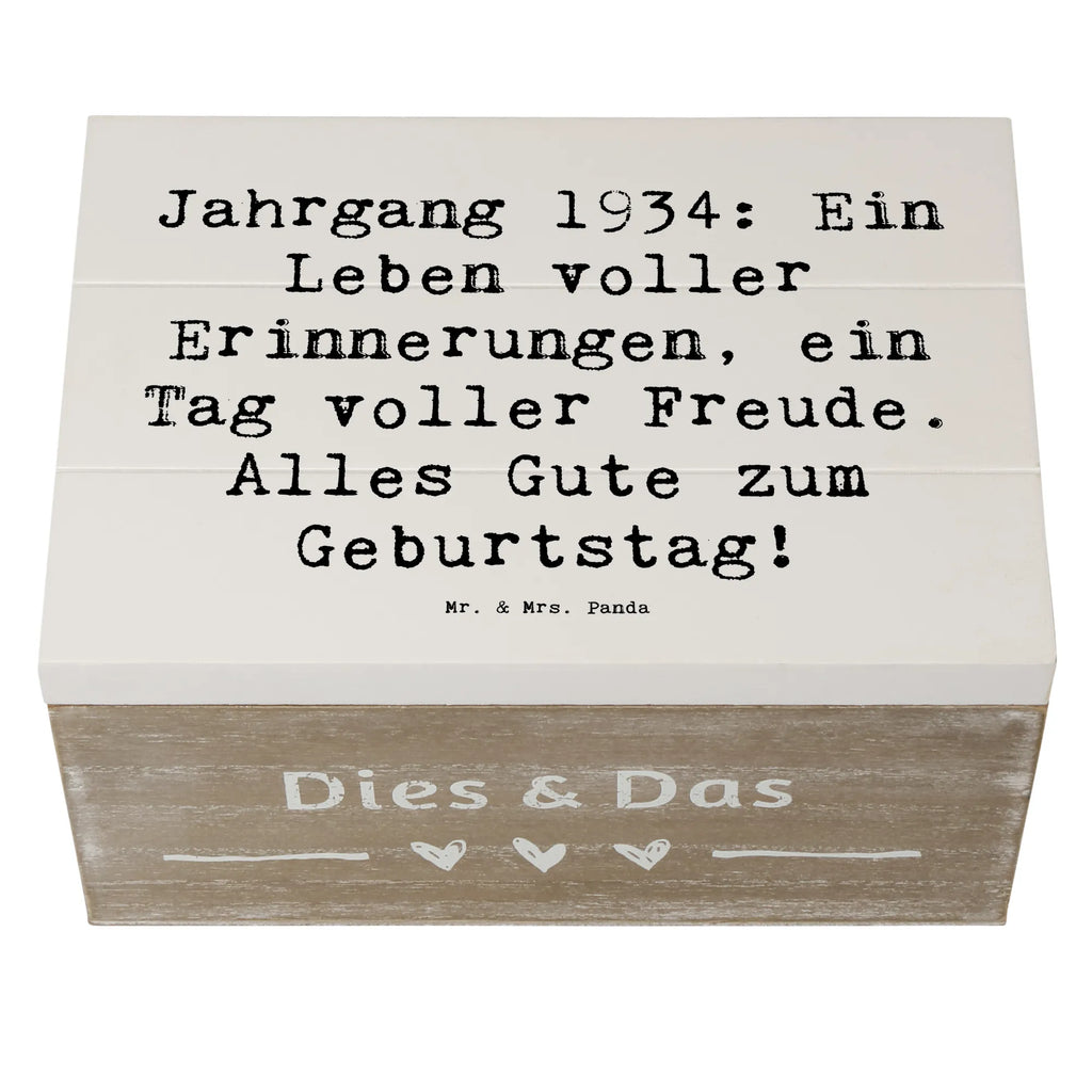 Holzkiste Spruch 1934 Geburtstag Erinnerungsbox, Dekokiste, Truhe, Erinnerungskiste, XXL, Geschenkbox, Aufbewahrungsbox, Geschenkdose, Kiste, Schatzkiste, Schatulle, Holzkiste, Geburtstag, Geburtstagsgeschenk, Geschenk