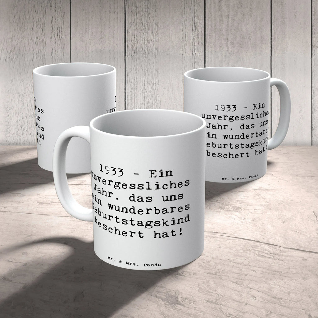 Tasse Spruch 1933 Geburtstag Kaffeetasse, Porzellantasse, Geschenktasse, Bürotasse, Tasse, Tasse mit Motiven, Keramiktasse, Tasse mit Zitaten, Teetasse, Geburtstag, Geburtstagsgeschenk, Geschenk