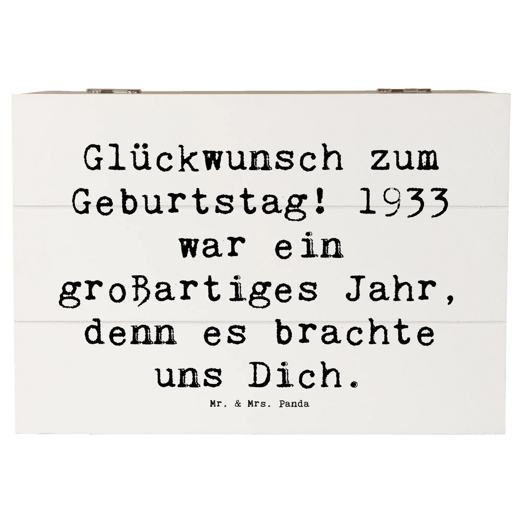 Holzkiste Spruch 1933 Geburtstag Aufbewahrungsbox, Geschenkdose, Kiste, Erinnerungsbox, Erinnerungskiste, Schatzkiste, Geschenkbox, Holzkiste, Dekokiste, XXL, Truhe, Schatulle, Geburtstag, Geburtstagsgeschenk, Geschenk
