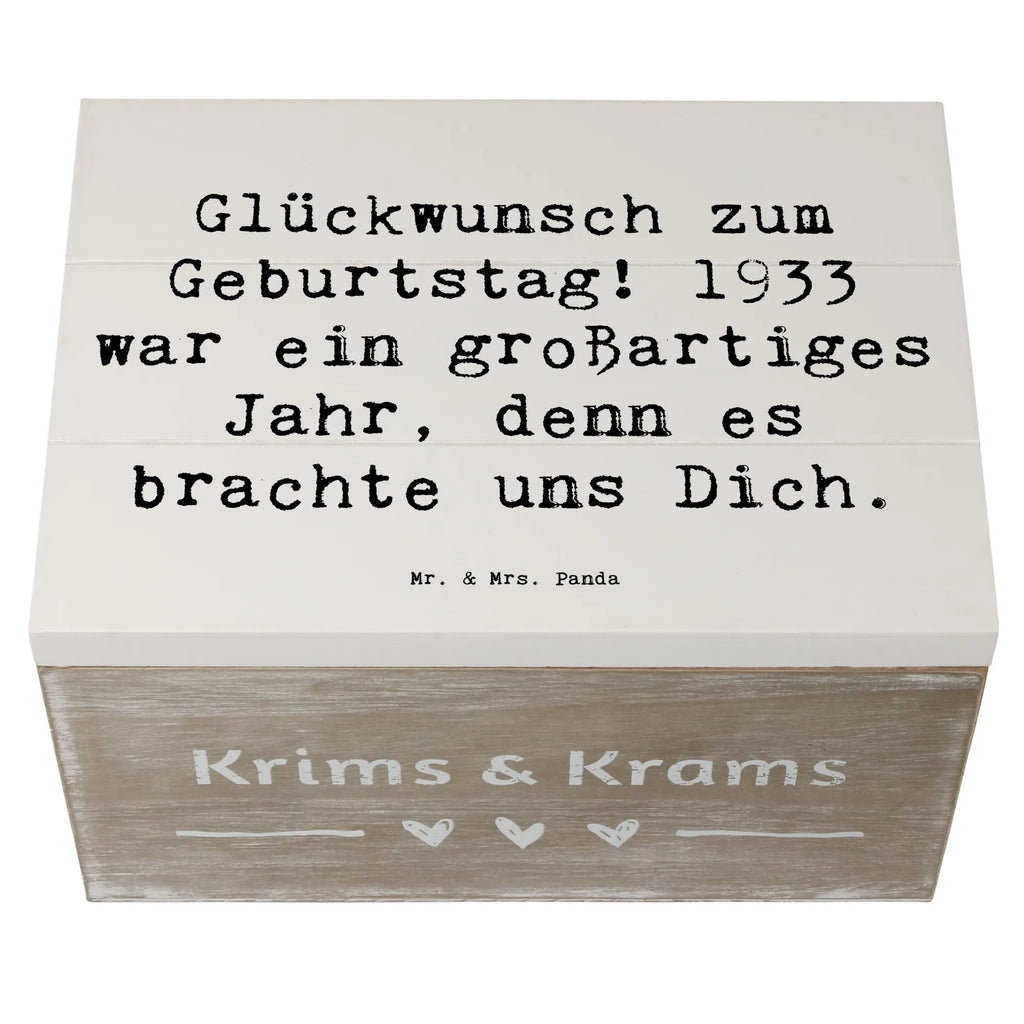 Holzkiste Spruch 1933 Geburtstag Aufbewahrungsbox, Geschenkdose, Kiste, Erinnerungsbox, Erinnerungskiste, Schatzkiste, Geschenkbox, Holzkiste, Dekokiste, XXL, Truhe, Schatulle, Geburtstag, Geburtstagsgeschenk, Geschenk