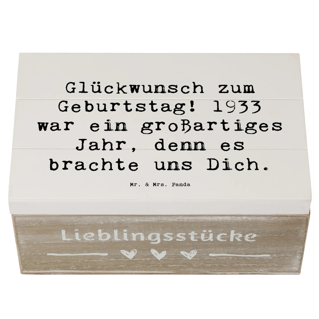 Holzkiste Spruch 1933 Geburtstag Aufbewahrungsbox, Geschenkdose, Kiste, Erinnerungsbox, Erinnerungskiste, Schatzkiste, Geschenkbox, Holzkiste, Dekokiste, XXL, Truhe, Schatulle, Geburtstag, Geburtstagsgeschenk, Geschenk