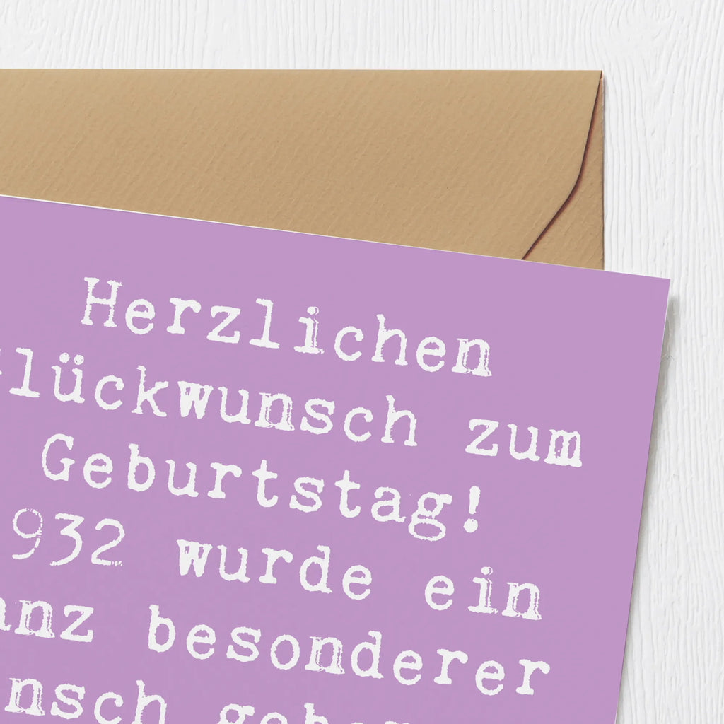 Deluxe Karte Spruch 1932 Geburtstag Karte, Hochwertige Klappkarte, Hochzeitskarte, Klappkarte, Hochwertige Grußkarte, Grußkarte, Glückwunschkarte, Einladungskarte, Geburtstagskarte, Geburtstag, Geburtstagsgeschenk, Geschenk