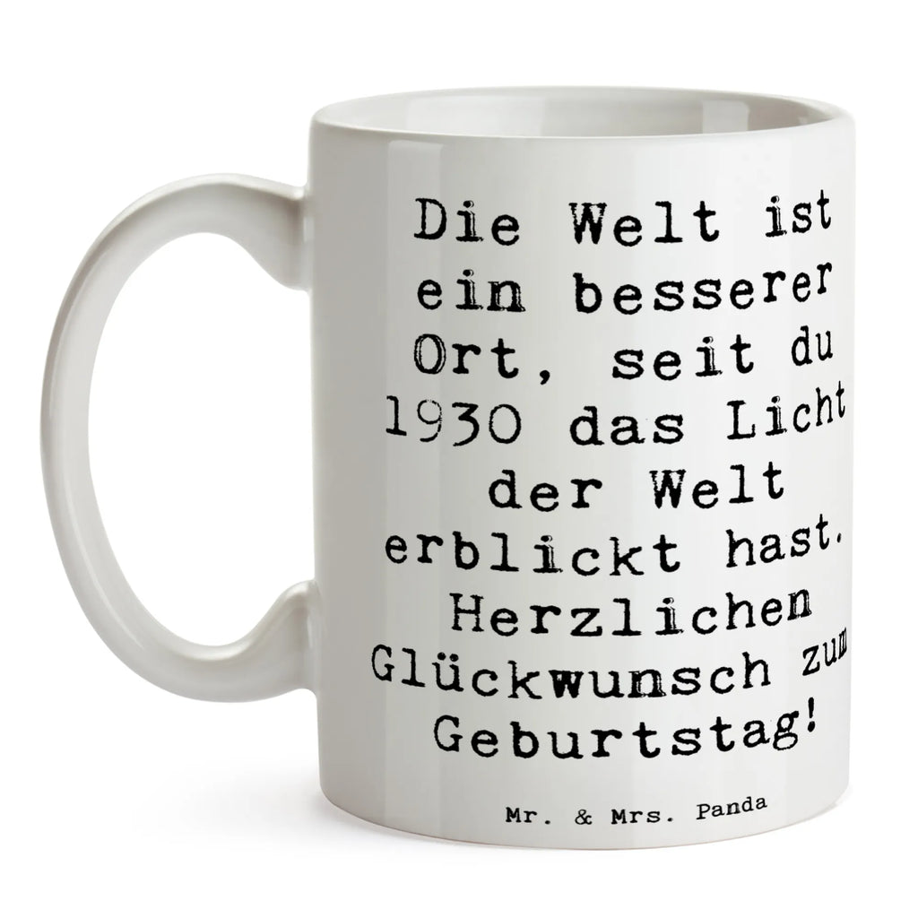 Tasse Spruch 1930 Geburtstag Geschenktasse, Tasse mit Zitaten, Teetasse, Tasse mit Motiven, Kaffeetasse, Porzellantasse, Keramiktasse, Bürotasse, Tasse, Geburtstag, Geburtstagsgeschenk, Geschenk