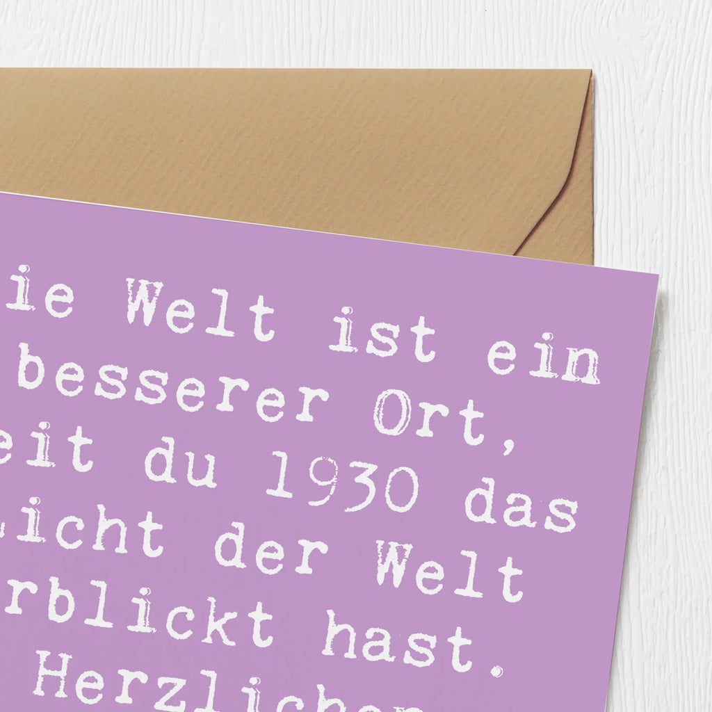Deluxe Karte Spruch 1930 Geburtstag Glückwunschkarte, Karte, Hochwertige Klappkarte, Hochzeitskarte, Klappkarte, Grußkarte, Einladungskarte, Hochwertige Grußkarte, Geburtstagskarte, Geburtstag, Geburtstagsgeschenk, Geschenk