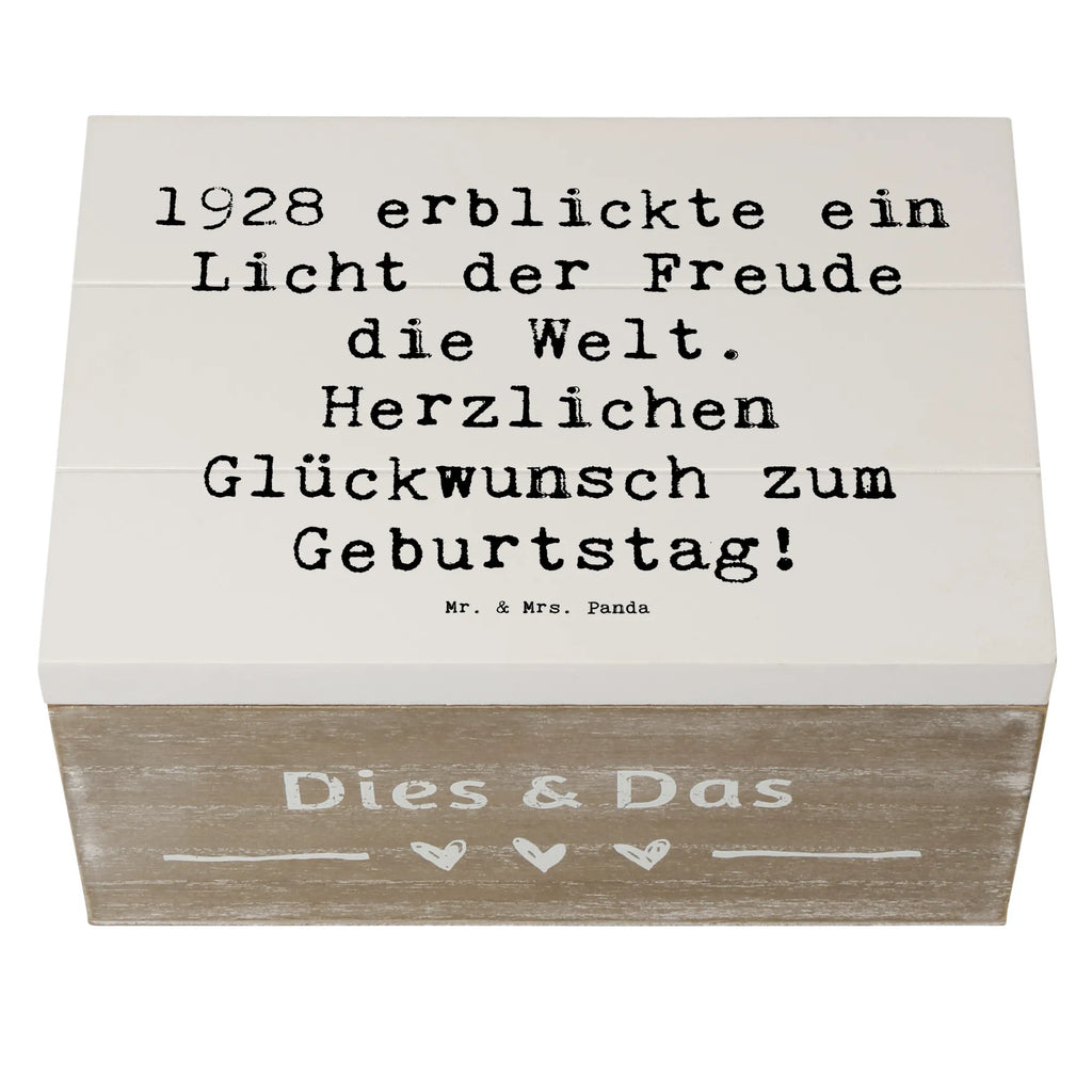 Holzkiste Spruch 1928 Geburtstag Freude Erinnerungskiste, Erinnerungsbox, Holzkiste, Schatzkiste, Geschenkdose, Truhe, Schatulle, Geschenkbox, XXL, Dekokiste, Aufbewahrungsbox, Kiste, Geburtstag, Geburtstagsgeschenk, Geschenk
