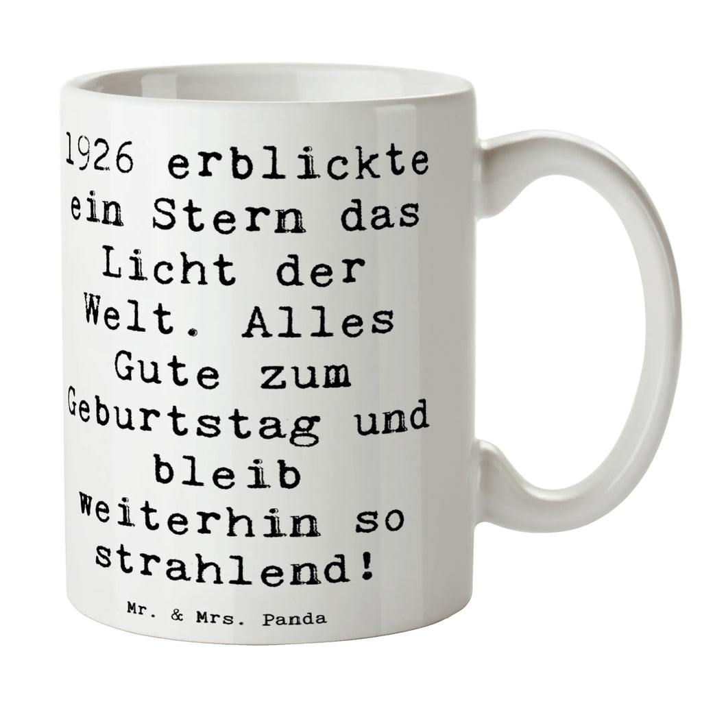 Tasse Spruch 1926 Geburtstag Stern Tasse mit Zitaten, Kaffeetasse, Tasse mit Motiven, Tasse, Bürotasse, Geschenktasse, Keramiktasse, Teetasse, Porzellantasse, Geburtstag, Geburtstagsgeschenk, Geschenk