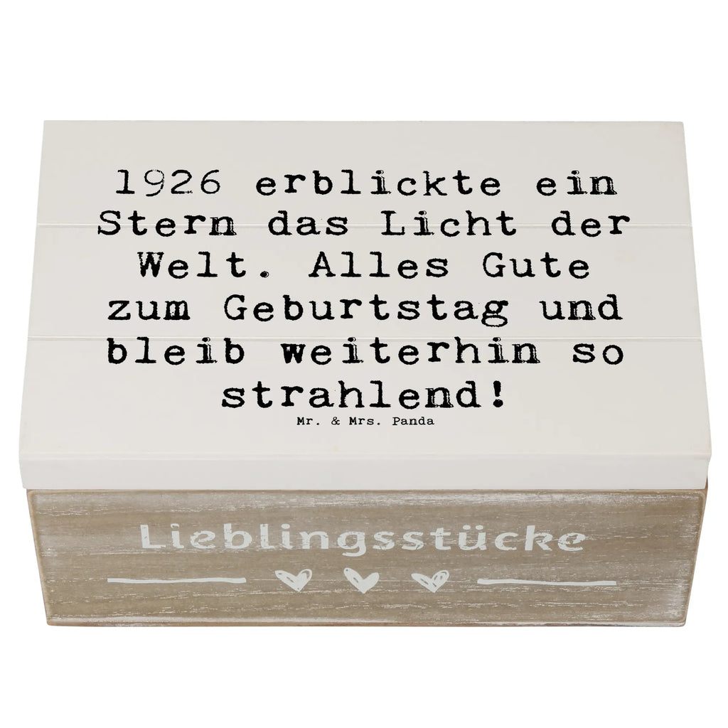 Holzkiste Spruch 1926 Geburtstag Stern Geschenkdose, Geschenkbox, Schatulle, Aufbewahrungsbox, Erinnerungsbox, Truhe, Holzkiste, Schatzkiste, Dekokiste, Erinnerungskiste, XXL, Kiste, Geburtstag, Geburtstagsgeschenk, Geschenk