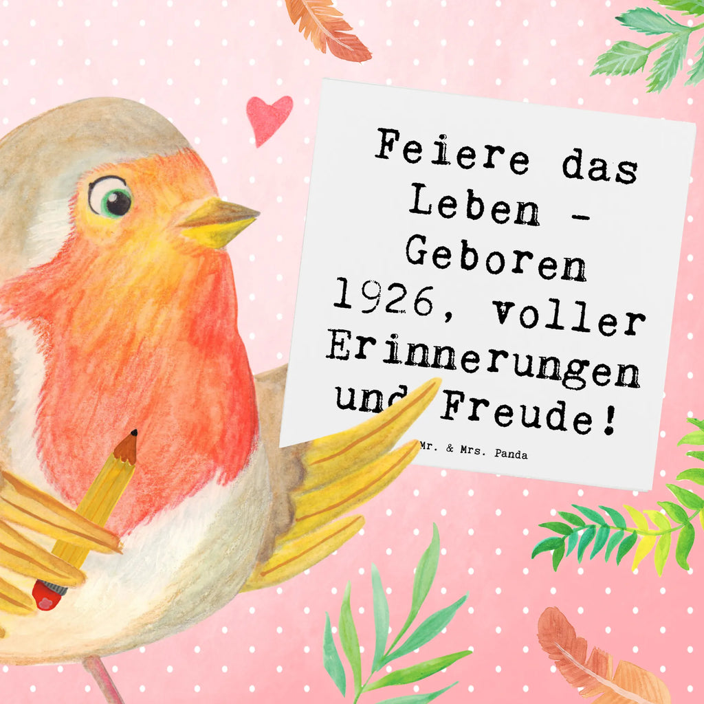 Deluxe Karte Spruch 1926 Geburtstag Einladungskarte, Klappkarte, Karte, Hochwertige Klappkarte, Hochzeitskarte, Glückwunschkarte, Grußkarte, Hochwertige Grußkarte, Geburtstagskarte, Geburtstag, Geburtstagsgeschenk, Geschenk