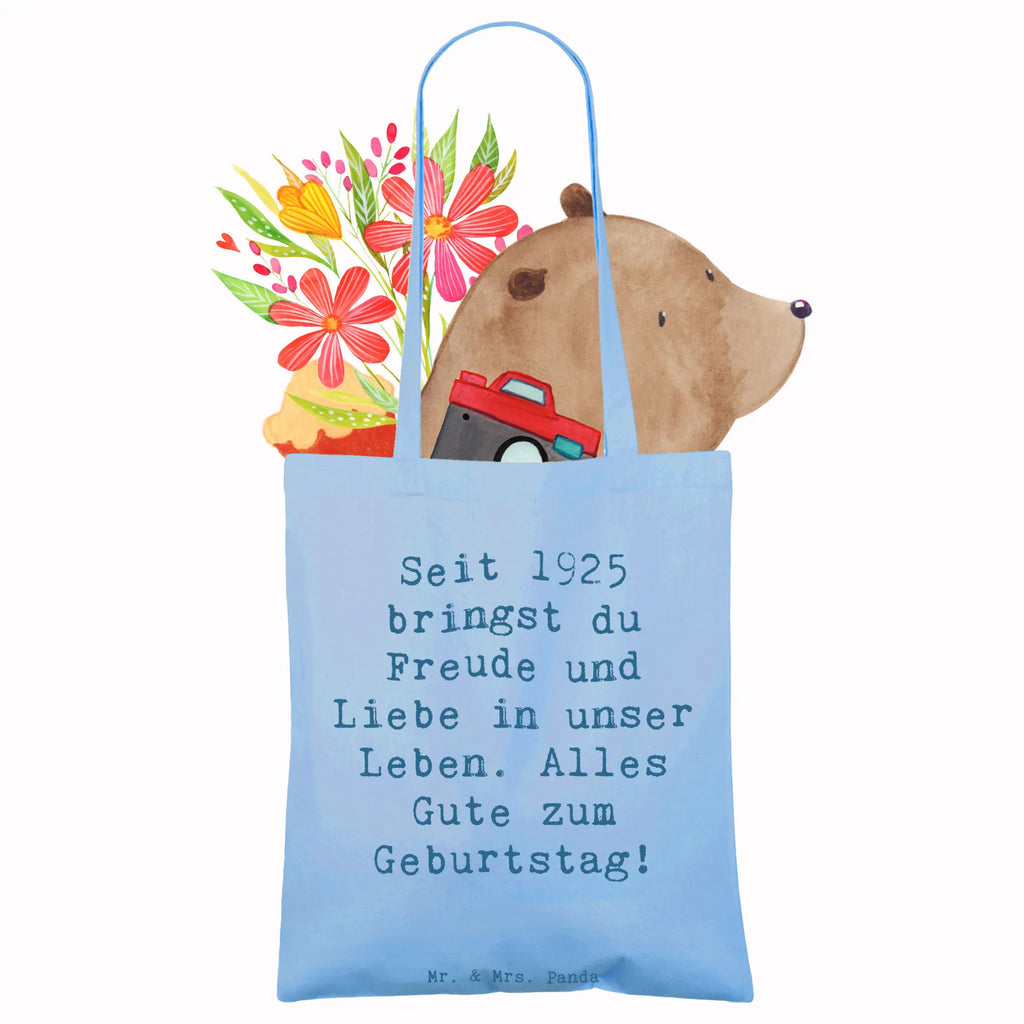 Tragetasche Spruch 1925 Geburtstag Freude Beuteltasche, Beutel, Einkaufstasche, Jutebeutel, Stoffbeutel, Tasche, Shopper, Umhängetasche, Strandtasche, Schultertasche, Stofftasche, Tragetasche, Badetasche, Jutetasche, Einkaufstüte, Laptoptasche, Geburtstag, Geburtstagsgeschenk, Geschenk