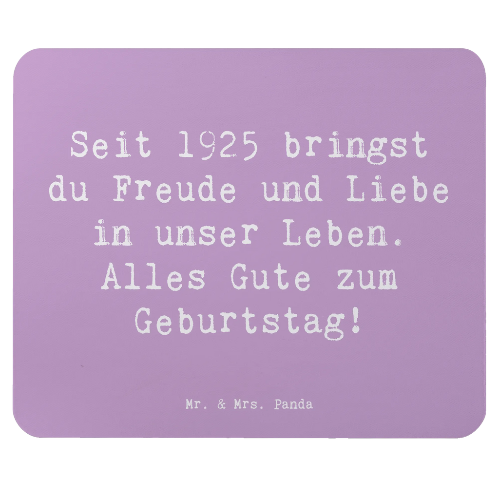 Mouse mat Saying Seit 1925 bringst du Freude und Liebe in unser Leben. Alles Gute zum Geburtstag! Arbeitszimmer, Mausunterlage, Designer Mauspad, Einzigartiges Mauspad, Computer zubehör, Mauspad, PC Zubehör, Büroausstattung, Mousepad, Mauspad Büro, Geburtstag, Geburtstagsgeschenk, Geschenk