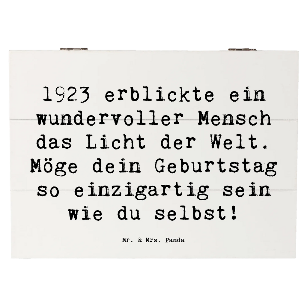 Holzkiste Spruch 1923 Geburtstag Geschenkbox, Truhe, Holzkiste, Schatulle, Erinnerungskiste, Geschenkdose, Kiste, XXL, Erinnerungsbox, Schatzkiste, Aufbewahrungsbox, Dekokiste, Geburtstag, Geburtstagsgeschenk, Geschenk