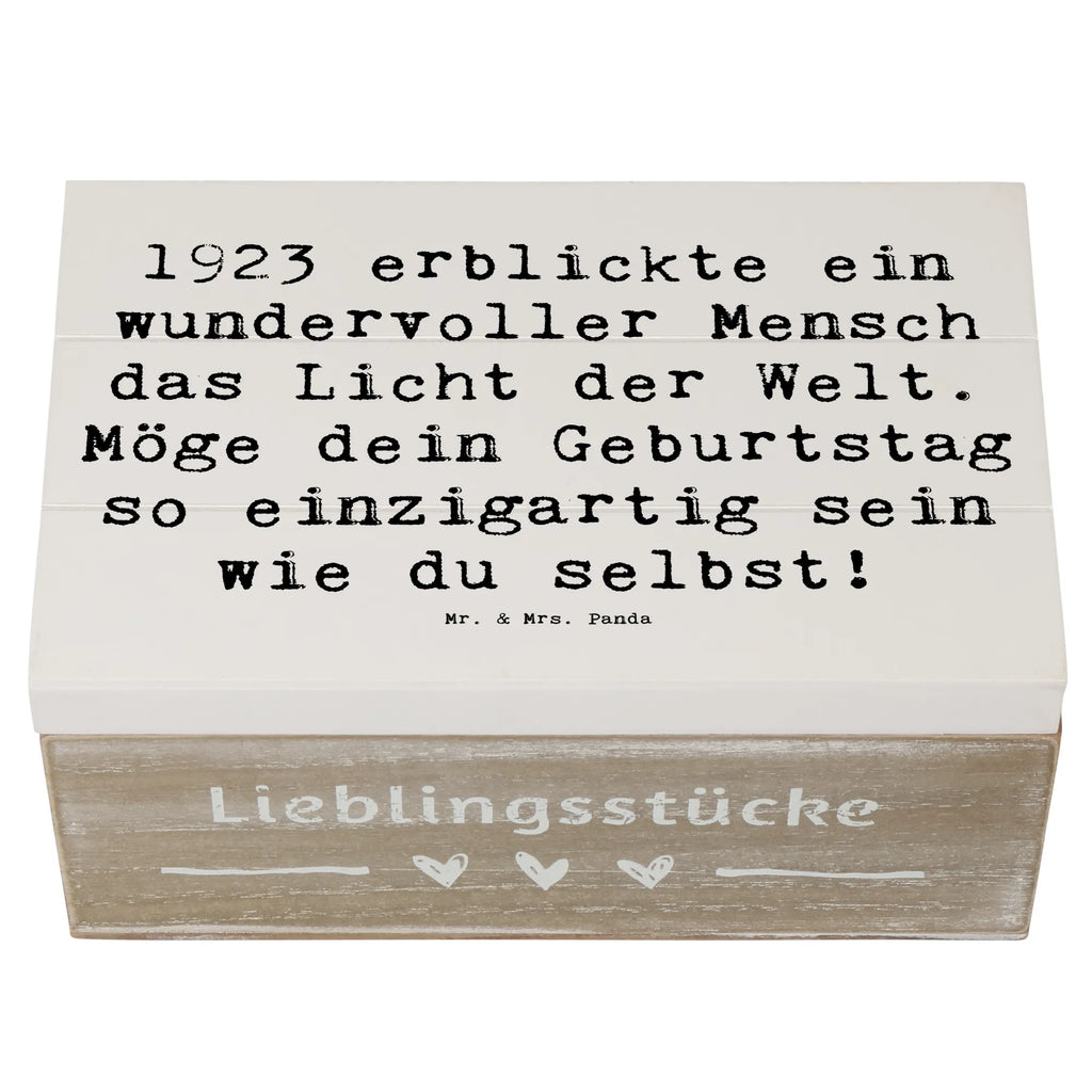 Holzkiste Spruch 1923 Geburtstag Geschenkbox, Truhe, Holzkiste, Schatulle, Erinnerungskiste, Geschenkdose, Kiste, XXL, Erinnerungsbox, Schatzkiste, Aufbewahrungsbox, Dekokiste, Geburtstag, Geburtstagsgeschenk, Geschenk