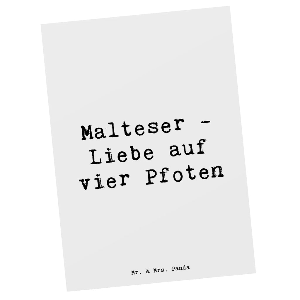 Postkarte Spruch Malteser Liebe Ansichtskarte, Ansichtskarten, Grußkarte, Geburtstagskarte, Karte, Einladungskarte, Einladungskarten Geburtstag, Dankeskarte, Einladung, Postkarte, Einladung Geburtstag, Geschenkkarte, Hund, Hunderasse, Rassehund, Hundebesitzer, Geschenk, Tierfreund, Schenken, Welpe