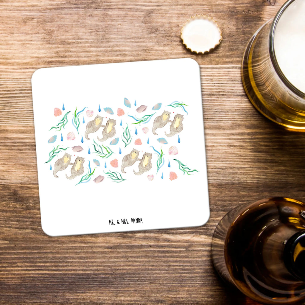 Coaster Set Otter Love Design Untersetzer Eckig, Tischuntersetzer, Dekoruntersetzer, Hitzebeständiger Untersetzer, Nachhaltiger Untersetzer, Handgemachter Untersetzer, Untersetzer Für Getränke, Untersetzer für Gläser, Design-Untersetzer, Coaster, Getränke­sauguntersetzer, Universaluntersetzer, Kunststoffuntersetzer, Untersetzer für Becher, Untersetzer Motiv, Untersetzer für Tassen, Untersetzer Set, Getränkeuntersetzer, Rutschfester Untersetzer, Untersetzer, Becheruntersetzer, Umweltfreundlicher Untersetzer, Tischschutzuntersetzer, Underlay Für Getränke, Tassenuntersetzer, Getränke-Coaster, Untersetzer Rund, Glasuntersetzer, Meer, Muscheln, händchenhaltene Otter, maritim, Otter, Beach Design, Aquarell