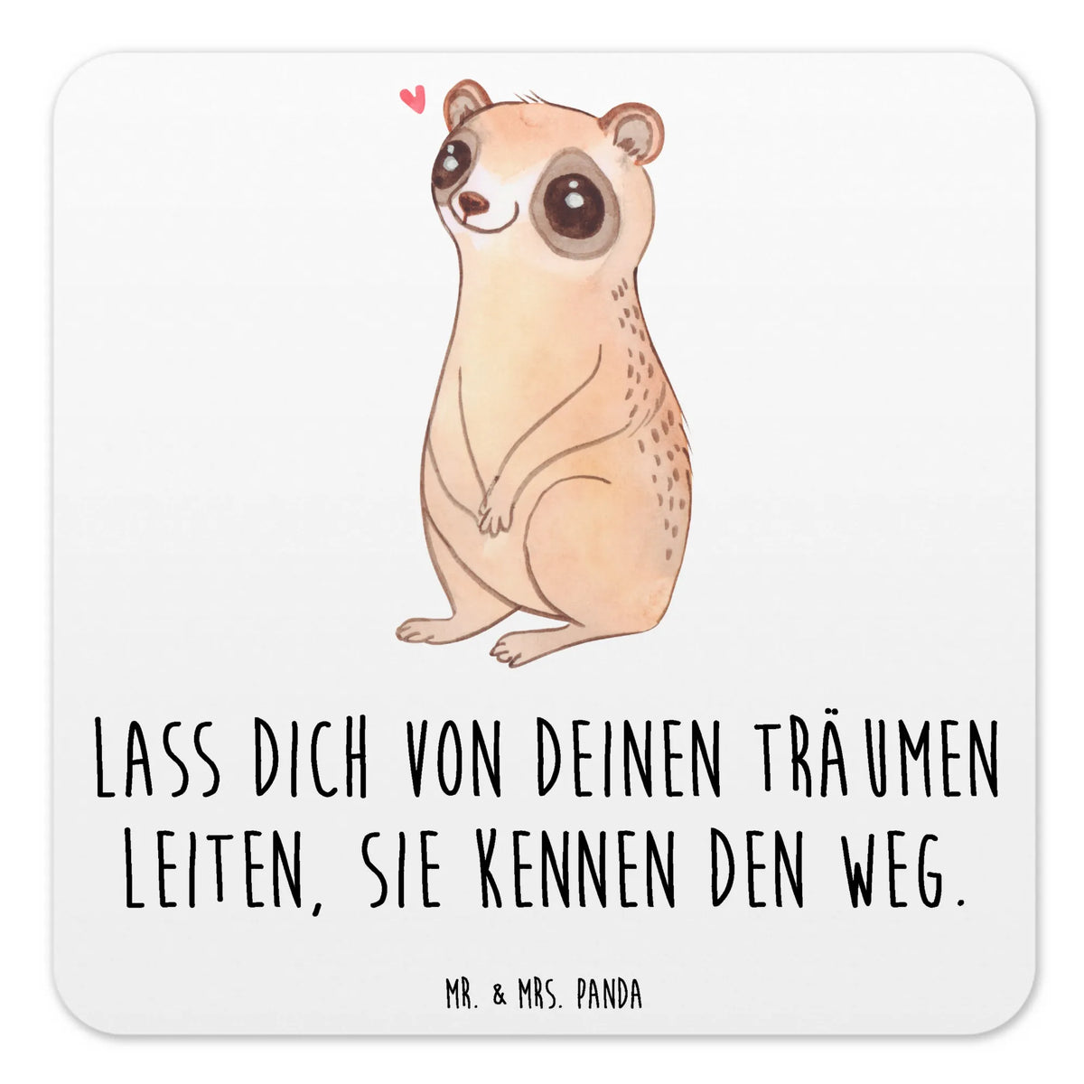 Coaster Set Slow loris Happy gift ideas, animal lover, special gifts, good mood, funny sayings, hand drawn, gifts, cute animal motives, cute, small animals, card