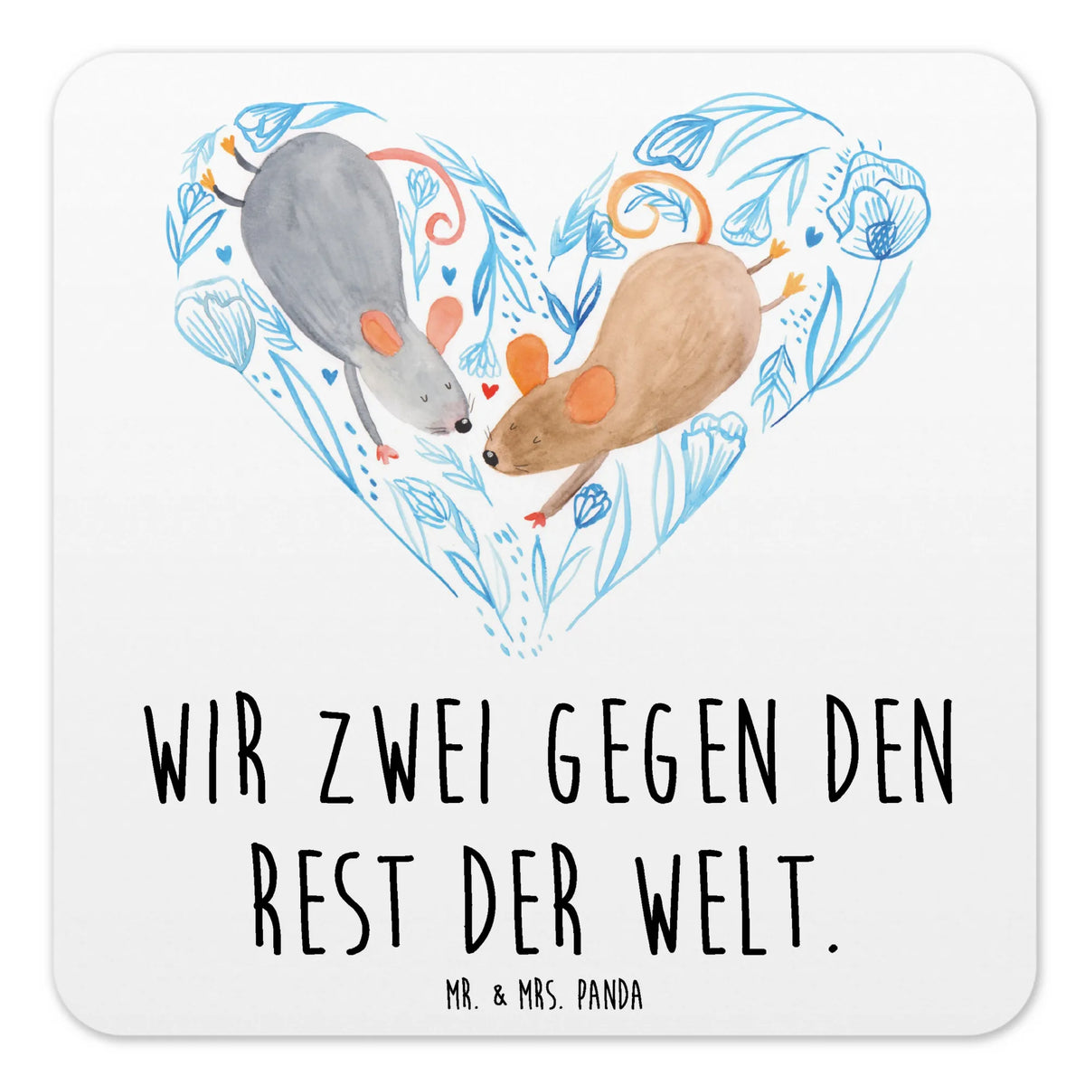 Coaster Set Mice heart Loving, anniversary gift, Two, gift for him, Together, gift for her, Marriage, Love gift, Proposal of marriage, love message, favourite person, togetherness, gift for two, love gift, anniversary, mice, proof of love, wedding, mouse