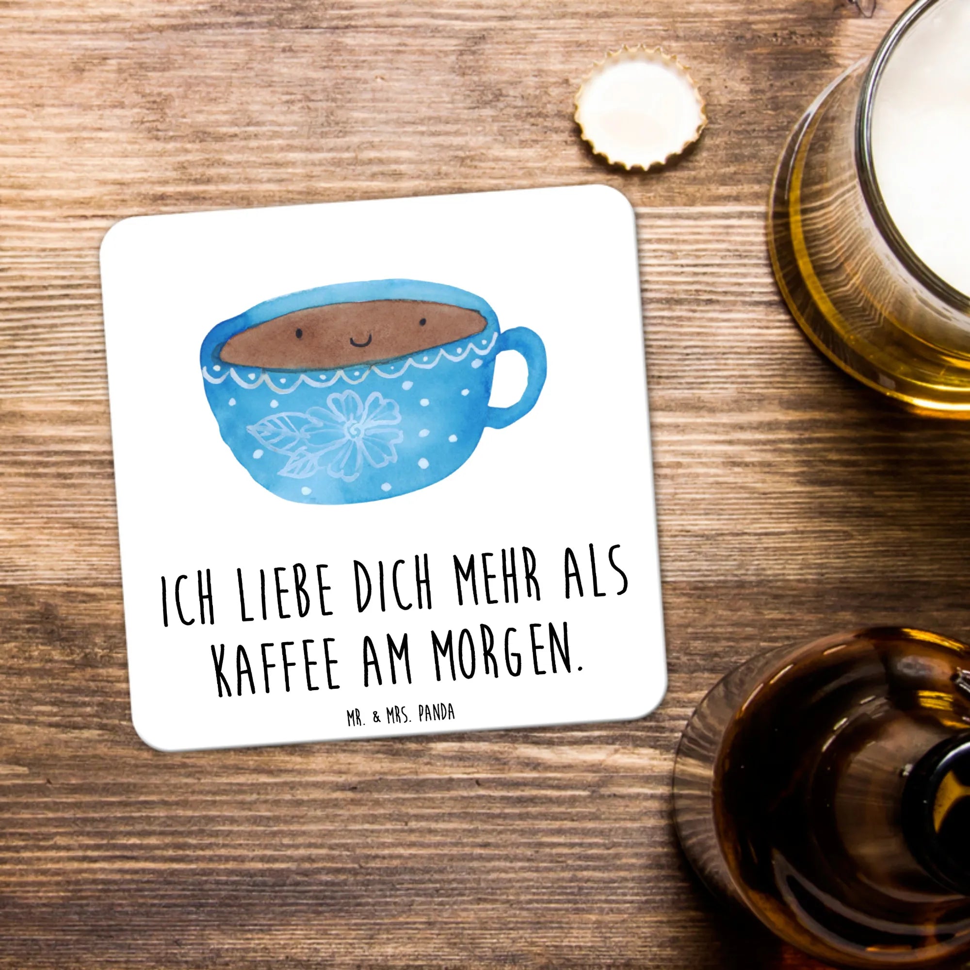 Untersetzer Set Kaffee Tasse, Liebe, Glücklich, Geschmack, Coaster