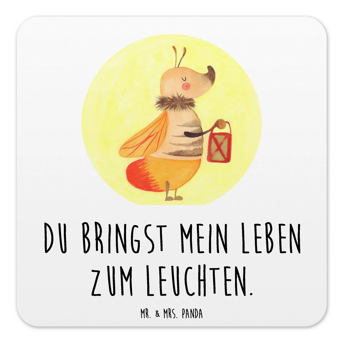Coaster Set Firefly gift ideas, animal lover, special gifts, good mood, funny sayings, hand drawn, gifts, cute animal motives, cute, small animals, card, anniversary, marriage proposal, proof of love, love saying, favourite person, magic, butterfly, glow, glowworm