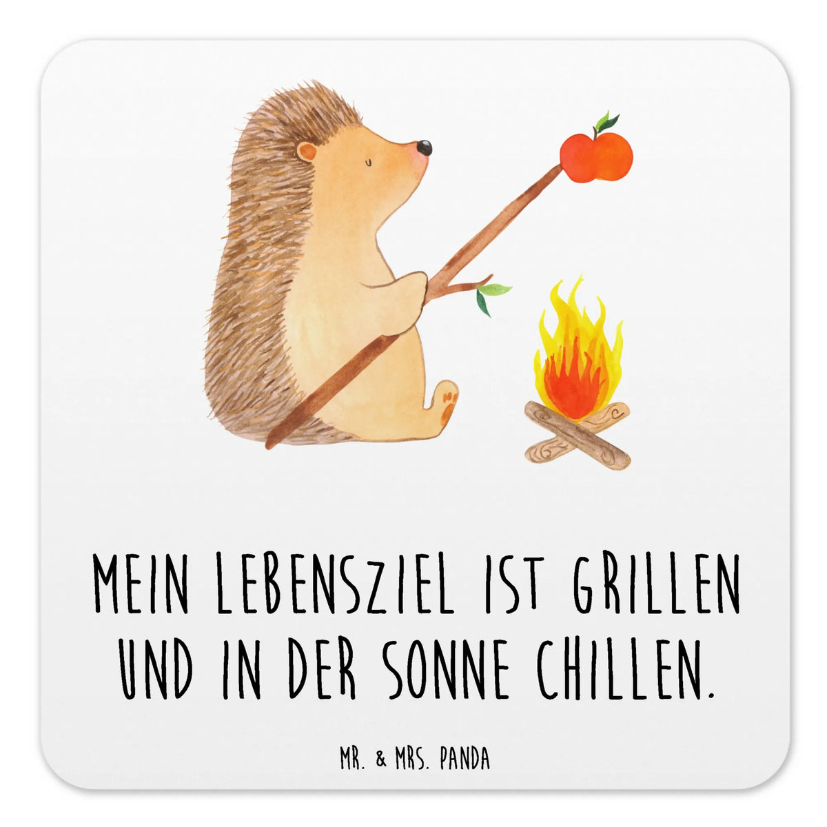 Coaster Set Hedgehog grilling gift ideas, animal lover, special gifts, good mood, funny sayings, hand drawn, gifts, cute animal motives, cute, small animals, card, saying, unemployed, goals, meaning of life