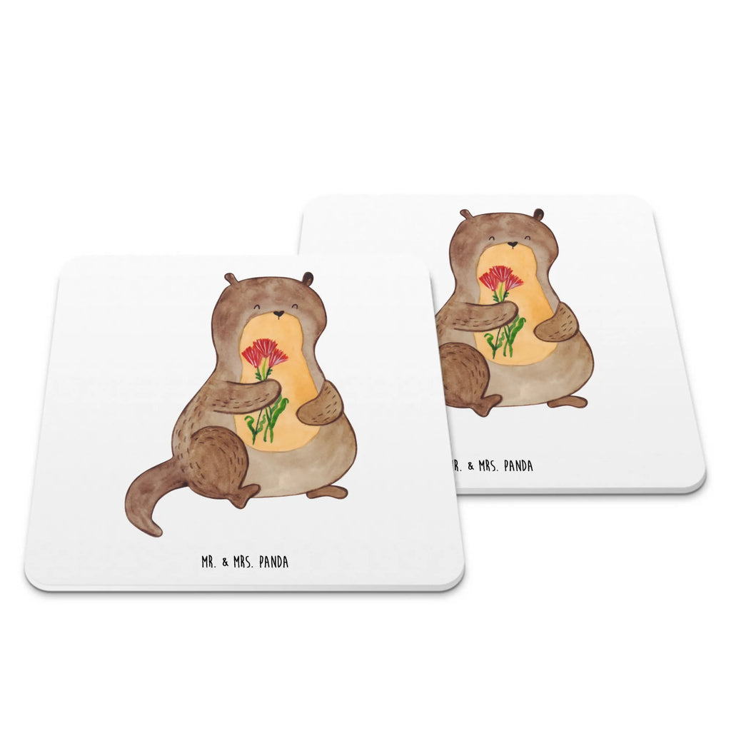 Untersetzer Set Otter Blumenstrauß Untersetzer Motiv, Tassenuntersetzer, Untersetzer für Tassen, Untersetzer, Untersetzer Set, Glasuntersetzer, Hitzebeständiger Untersetzer, Getränkeuntersetzer, Untersetzer Eckig, Handgemachter Untersetzer, Tischuntersetzer, Coaster, Untersetzer für Gläser, Untersetzer Rund, Otter, Fischotter, Seeotter, Otter Seeotter See Otter