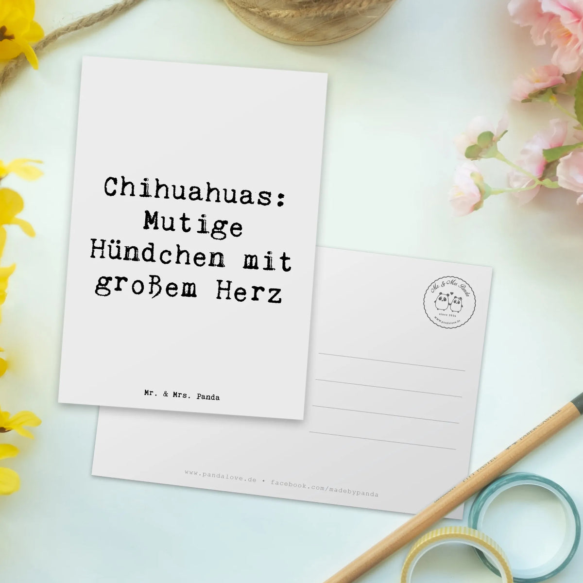 Postkarte Spruch Chihuahua Mut Postkarte, einzelkarte, Designkarte, bildkarte, Ansichtskarte, Motivkarte, Postkarten, Grußkarte, kunstkarte, spruchkarte, Kunstkarten, Fotokarte, Ansichtskarten, Schenken, Welpe, Tierfreund, Hund, Hundebesitzer, Rassehund, Hunderasse, Geschenk
