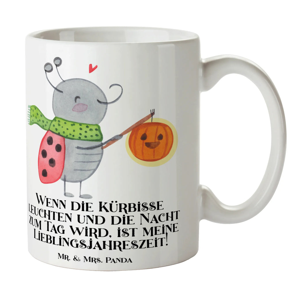 Mug Wenn die Kürbisse leuchten und die Nacht zum Tag wird, ist meine Lieblingsjahreszeit! Tasse mit Motiven, Geschenktasse, Teetasse, Bürotasse, Keramiktasse, Kaffeetasse, Tasse, Porzellantasse, Tasse mit Zitaten, Halloween, Deko, Martinssingen, Dekoration, Geschenke, Schenken