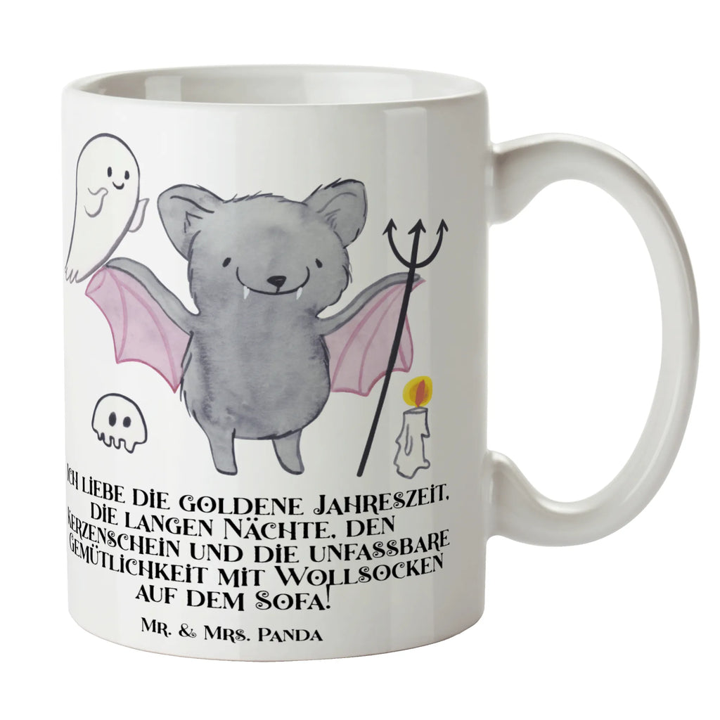 Mug Ich liebe die goldene Jahreszeit, die langen Nächte, den Kerzenschein und die unfassbare Gemütlichkeit mit Wollsocken auf dem Sofa! Tasse, Tasse mit Motiven, Porzellantasse, Keramiktasse, Bürotasse, Tasse mit Zitaten, Teetasse, Kaffeetasse, Geschenktasse, Halloween, Deko, Martinssingen, Dekoration, Geschenke, Schenken