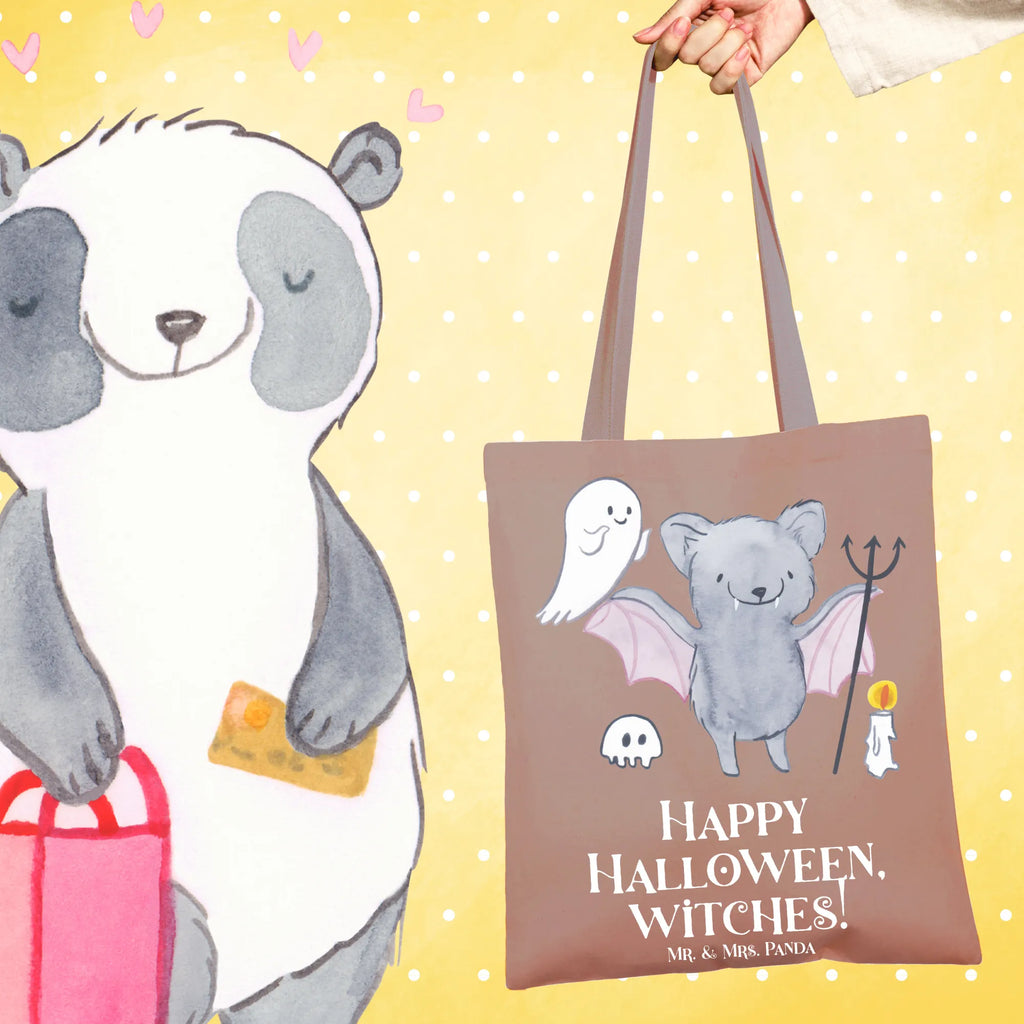 Tote bag Happy Halloween, witches! Tasche, Badetasche, Tragetasche, Stofftasche, Stoffbeutel, Beuteltasche, Jutetasche, Beutel, Jutebeutel, Einkaufstüte, Strandtasche, Shopper, Umhängetasche, Laptoptasche, Schultertasche, Einkaufstasche, Halloween, Deko, Martinssingen, Dekoration, Geschenke, Schenken