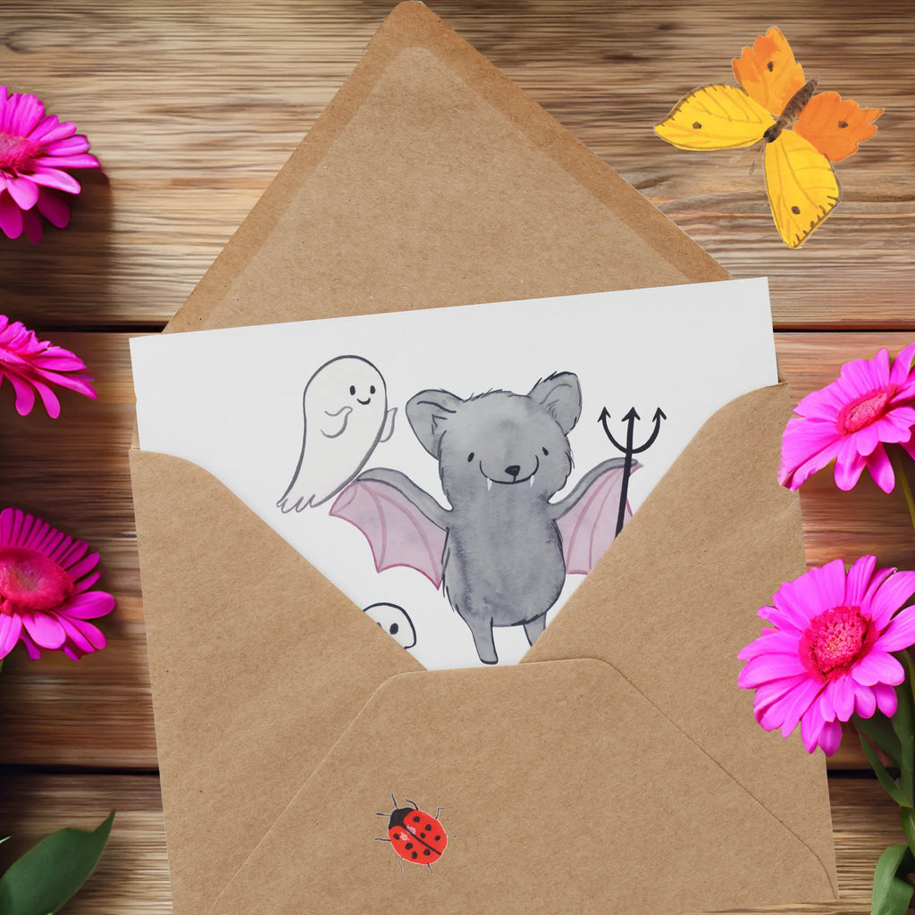 Deluxe Card Happy Halloween, witches! Hochwertige Klappkarte, Einladungskarte, Grußkarte, Geburtstagskarte, Hochwertige Grußkarte, Glückwunschkarte, Hochzeitskarte, Klappkarte, Karte, Halloween, Deko, Martinssingen, Dekoration, Geschenke, Schenken