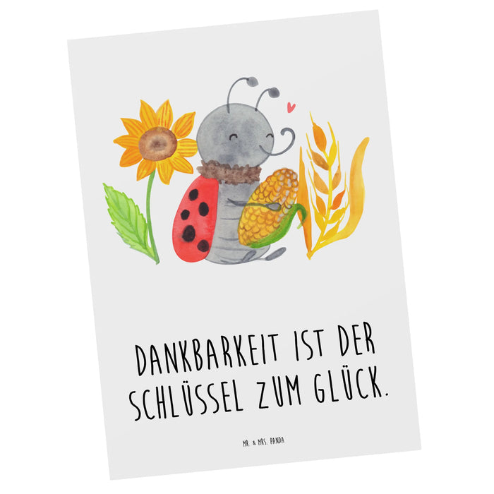 Pocztówka Dankbarkeit ist der Schlüssel zum Glück.