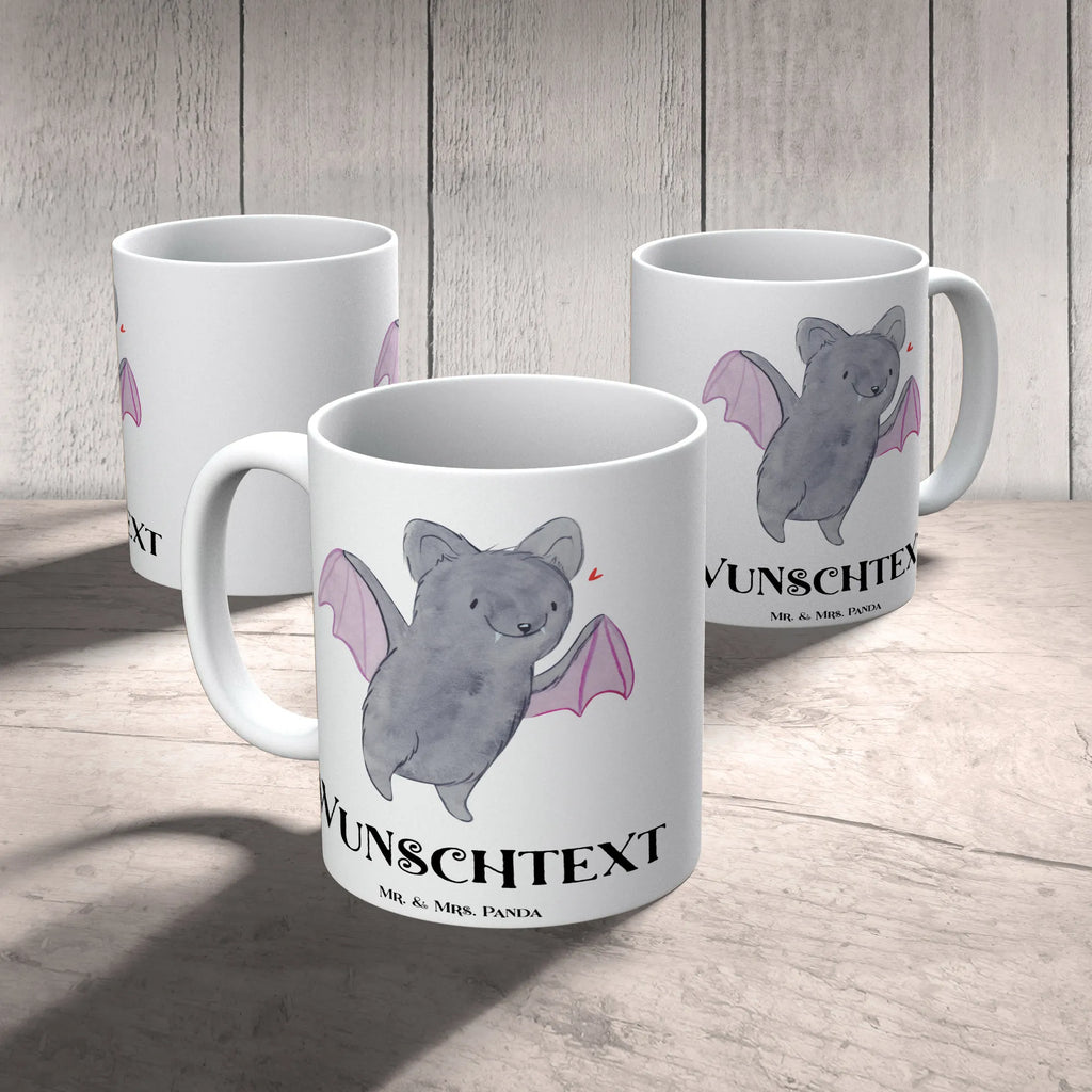 Personalisierte Tasse Fledermaus Erschrecken Wunschname, Personalisierte Tasse, Namenstasse, Drucken, Personalisiert, Tasse mit Namen, Namen, Tasse, Halloween, Deko, Martinssingen, Dekoration, Geschenke, Schenken