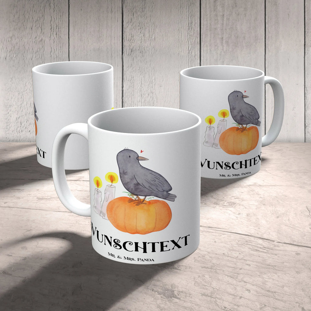 Personalisierte Tasse Krähe Halloween Tasse, Personalisierte Tasse, Personalisiert, Tasse mit Namen, Wunschname, Drucken, Namenstasse, Namen, Halloween, Deko, Martinssingen, Dekoration, Geschenke, Schenken