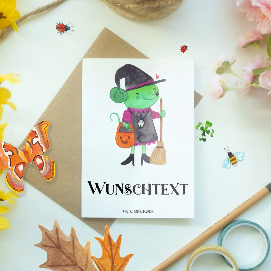 Personalised greetings card Mouse Witch Personalisierte Grußkarte, Personalisierte Geburtstagskarte, Personalisierte Glückwunschkarte, Personalisierte Hochzeitskarte, Grußkarte selbst gestalten, Grußkarte mit persönlichen Nachrichten, Grußkarte als Geldgeschenk, Grußkarte mit Namen, Personalisierte Karte, Personalisiertere Klappkarte, Grußkarten personalisiert, Grußkarte selber drucken, Personalisierte Einladungskarte, Halloween, Deko, Martinssingen, Dekoration, Geschenke, Schenken