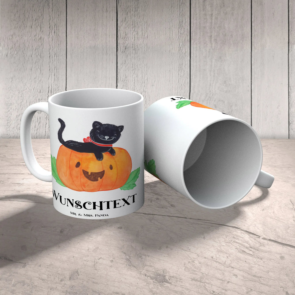 Personalisierte Tasse Schwarze Katze Tasse, Tasse mit Namen, Drucken, Namen, Personalisiert, Personalisierte Tasse, Namenstasse, Wunschname, Halloween, Deko, Martinssingen, Dekoration, Geschenke, Schenken