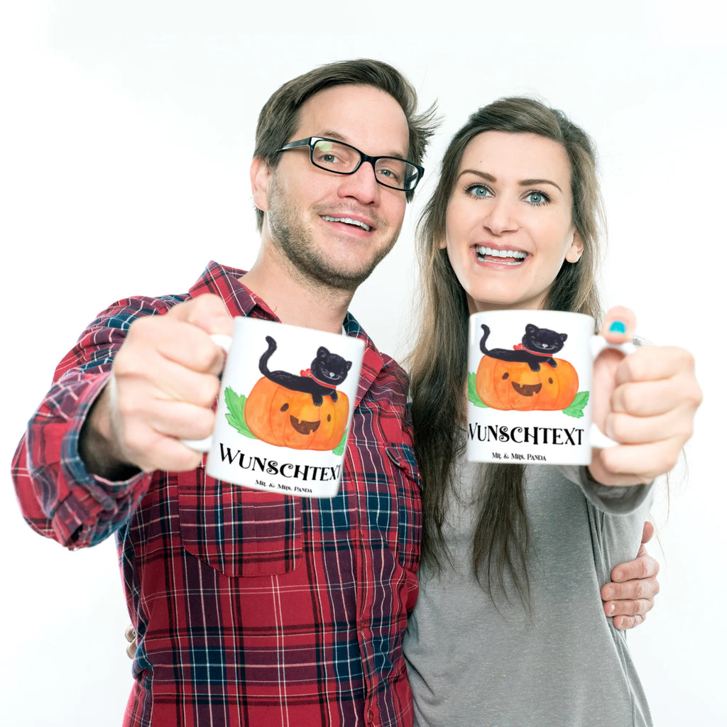 Personalisierte Tasse Schwarze Katze Tasse, Tasse mit Namen, Drucken, Namen, Personalisiert, Personalisierte Tasse, Namenstasse, Wunschname, Halloween, Deko, Martinssingen, Dekoration, Geschenke, Schenken