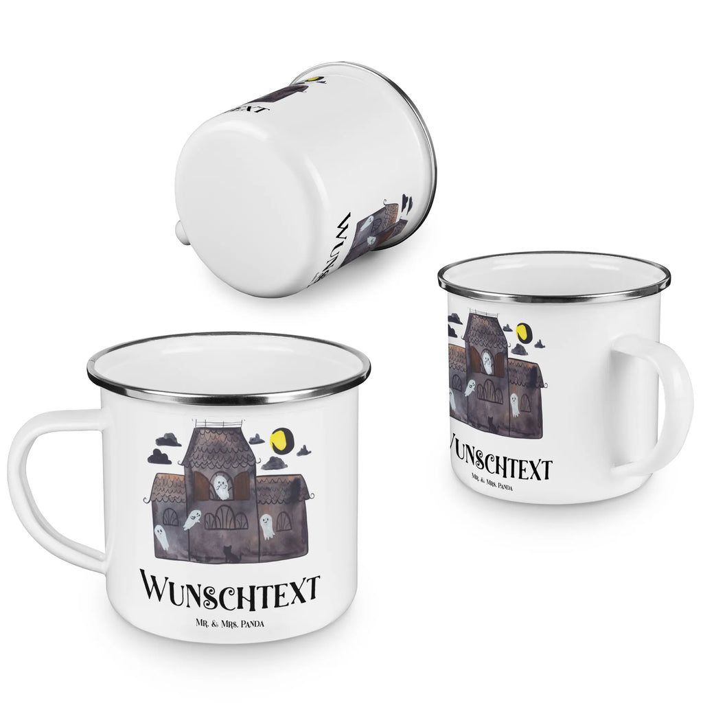 Personalisierte Emaille Tasse Geister Villa tassen bedrucken, personalisierte tasse, Namenstasse, tasse selbst gestalten, tasse mit namen, Campingtasse personalisiert, Campingtasse bedrucken, Emaille Tasse personalisiert, tasse bedrucken, Campinggeschirr personalsisert, personalisierte tassen, Emaille Tasse mit Namen, Halloween, Deko, Martinssingen, Dekoration, Geschenke, Schenken