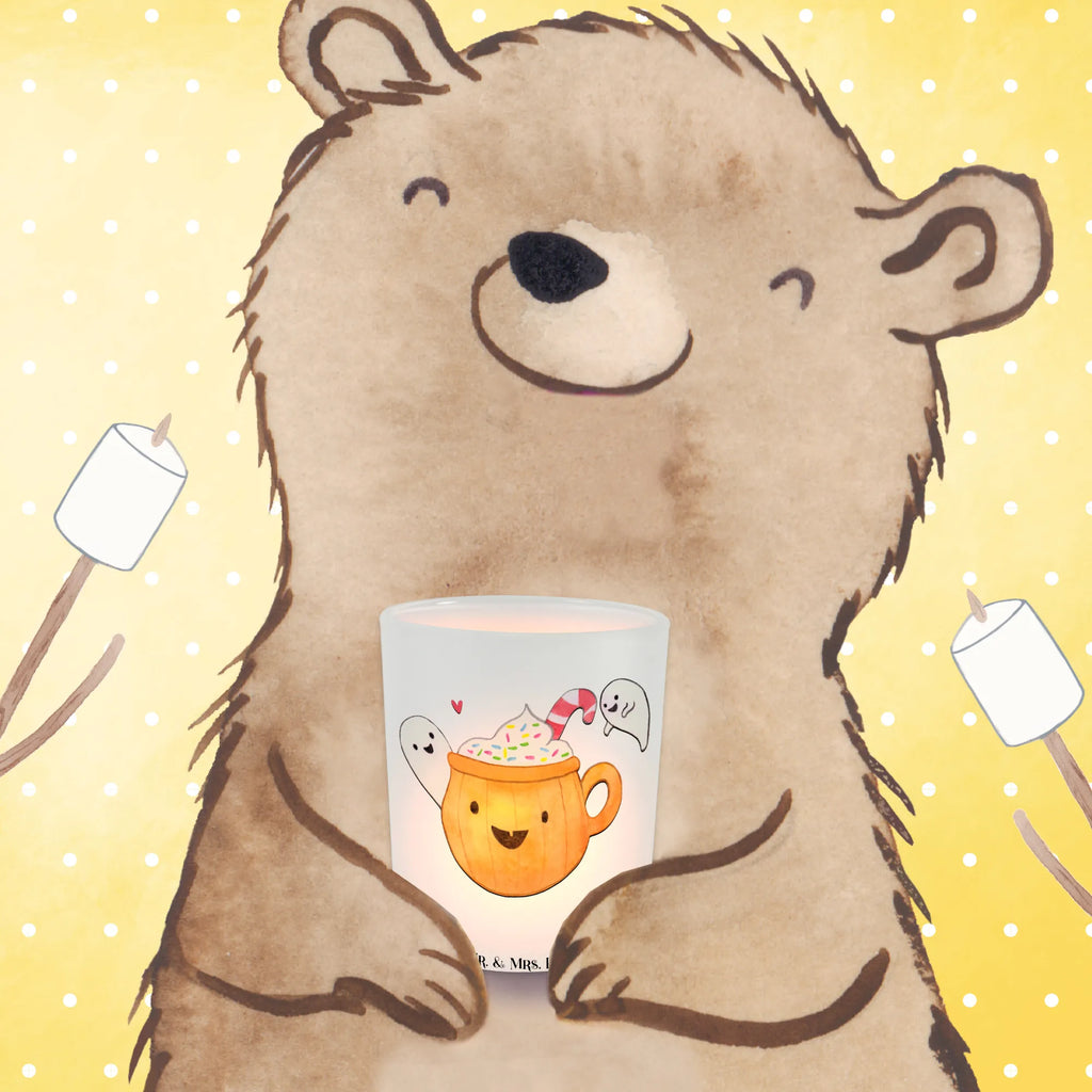 Lantern Coffee Ghost tealight holder, Wind light, glass tealight, Halloween, decoration, Martin singing, decor, gifts, giving