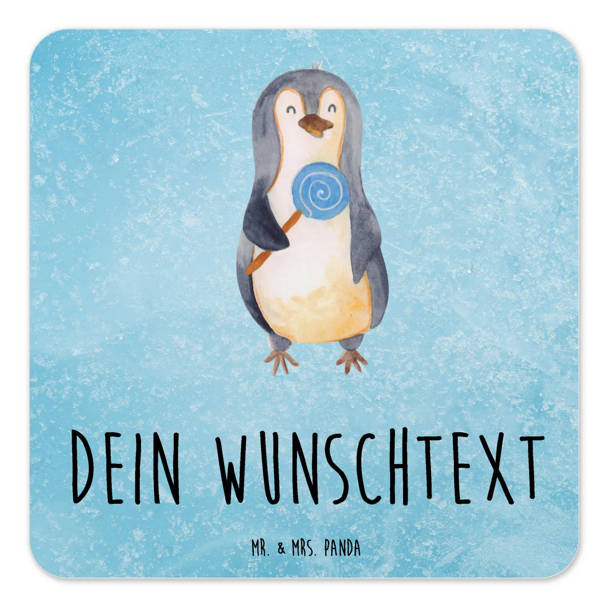 Personalised Coaster Set Penguin lollipop North Pole, Penguins, rebel, penguins, candy, crook, lollipop, bullshit, hoodlum