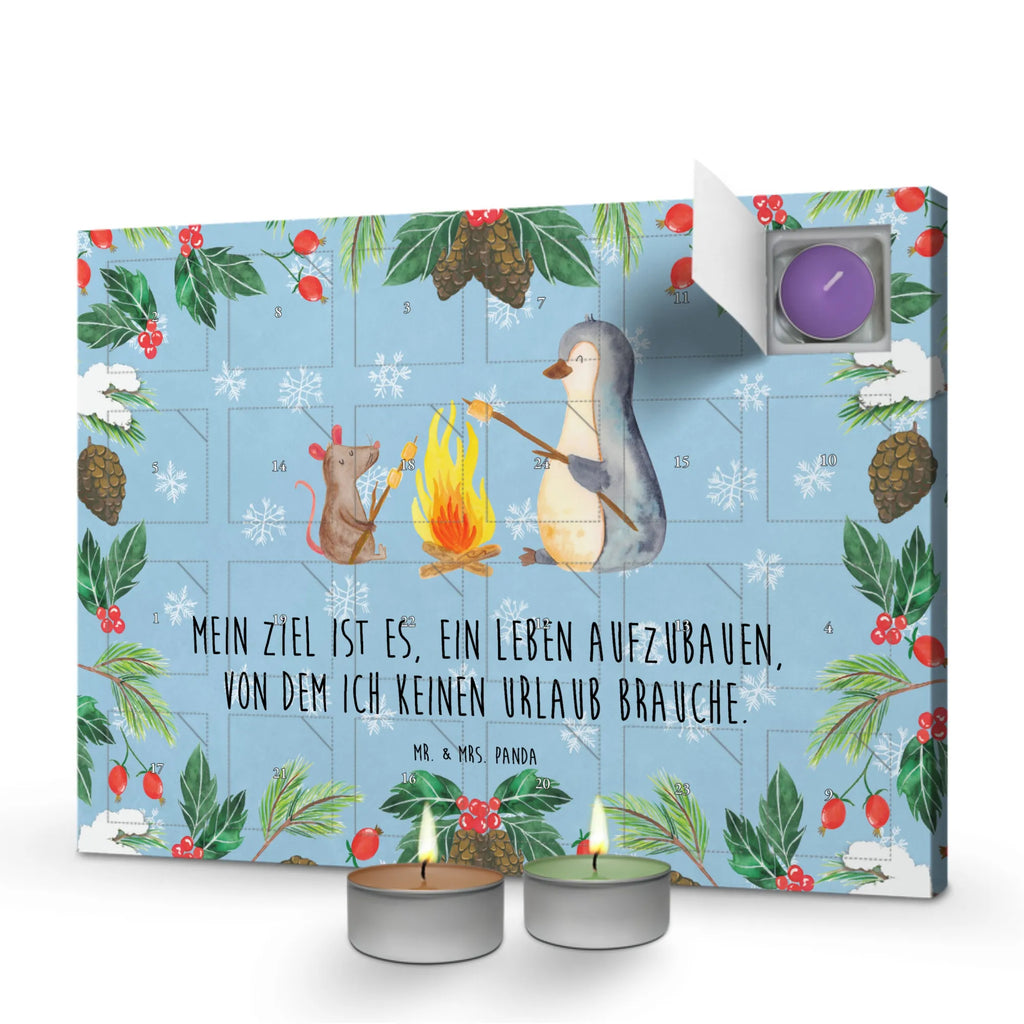 Scented candle advent calendar Penguin campfire Penguins, North Pole, fire, mouse, penguins, life motivation, campfire, work, life motto, new start, everyday office life