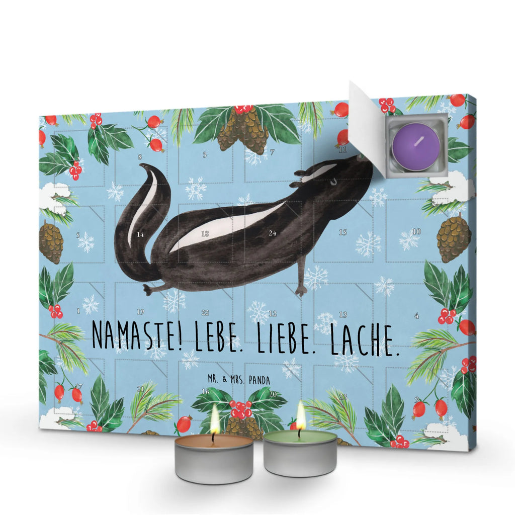 adventskalender kerzen Stinktier Yoga raumduft adventskalender, adventskalender duftkerzen, Kerzen Adventskalender, duft kalender, adventskerzen kalender, Adventskalender, adventskalender mit kerzen, weihnachts adventskalender, Duftkerzen Adventskalender, adventskalender kerzen, Weihnachtskalender, kerzenkalender, duft adventskalender, aroma adventskalender, adventskalender mit duftkerzen, duftkerzenkalender, Skunk, Stinktier, Stinki, Stinker, Wildtier, Liebe, Lache, Namaste, Yoga, Lebe, Raubtier