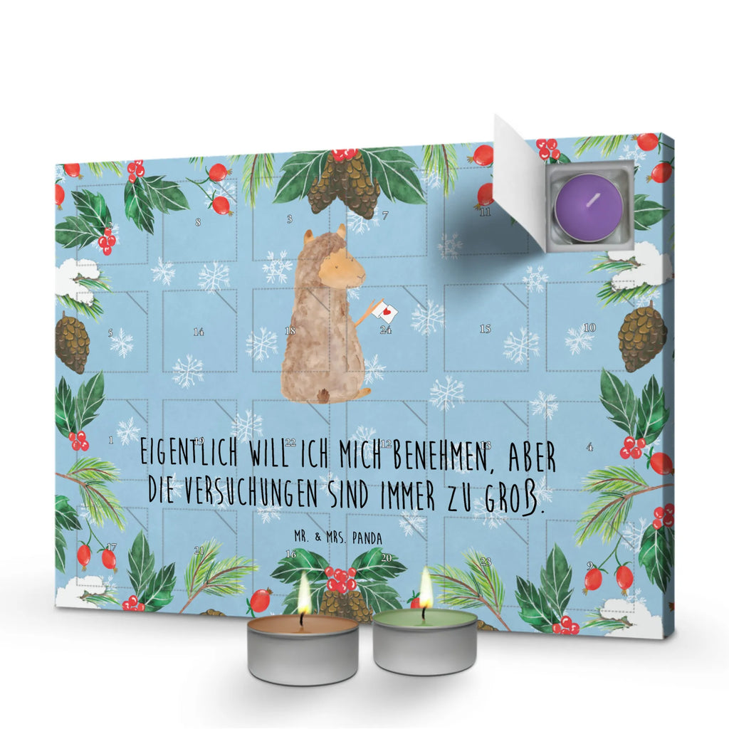 Scented candle advent calendar alpaca banner alpaca, animal, camel, llama, pako, Peru, favourite animal, alpacas, llamas, Alpaca