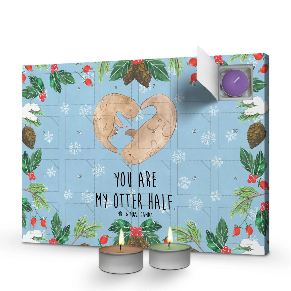 Duftkerzen Adventskalender Otter Herz