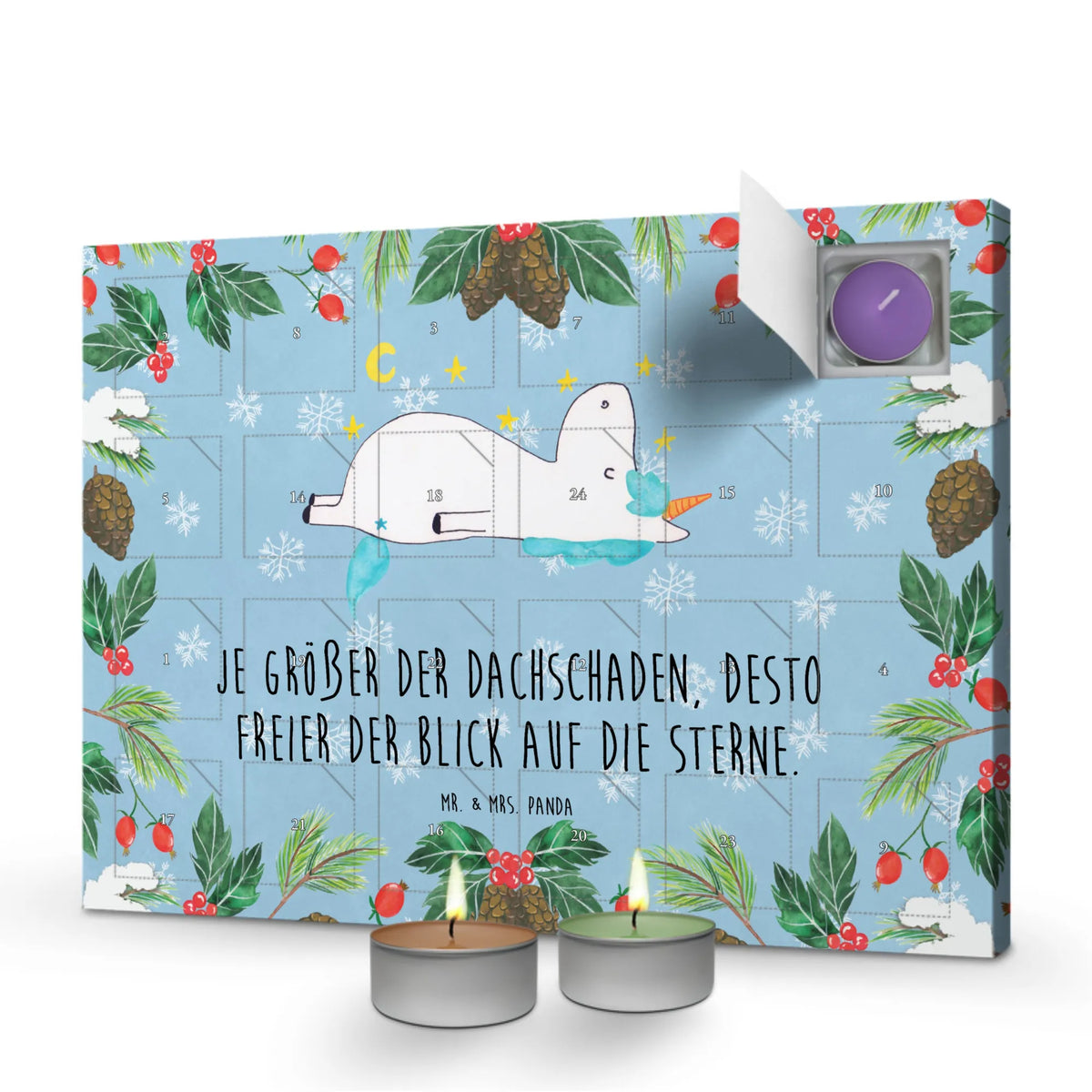 Duftkerzen Adventskalender Einhorn Sternenhimmel