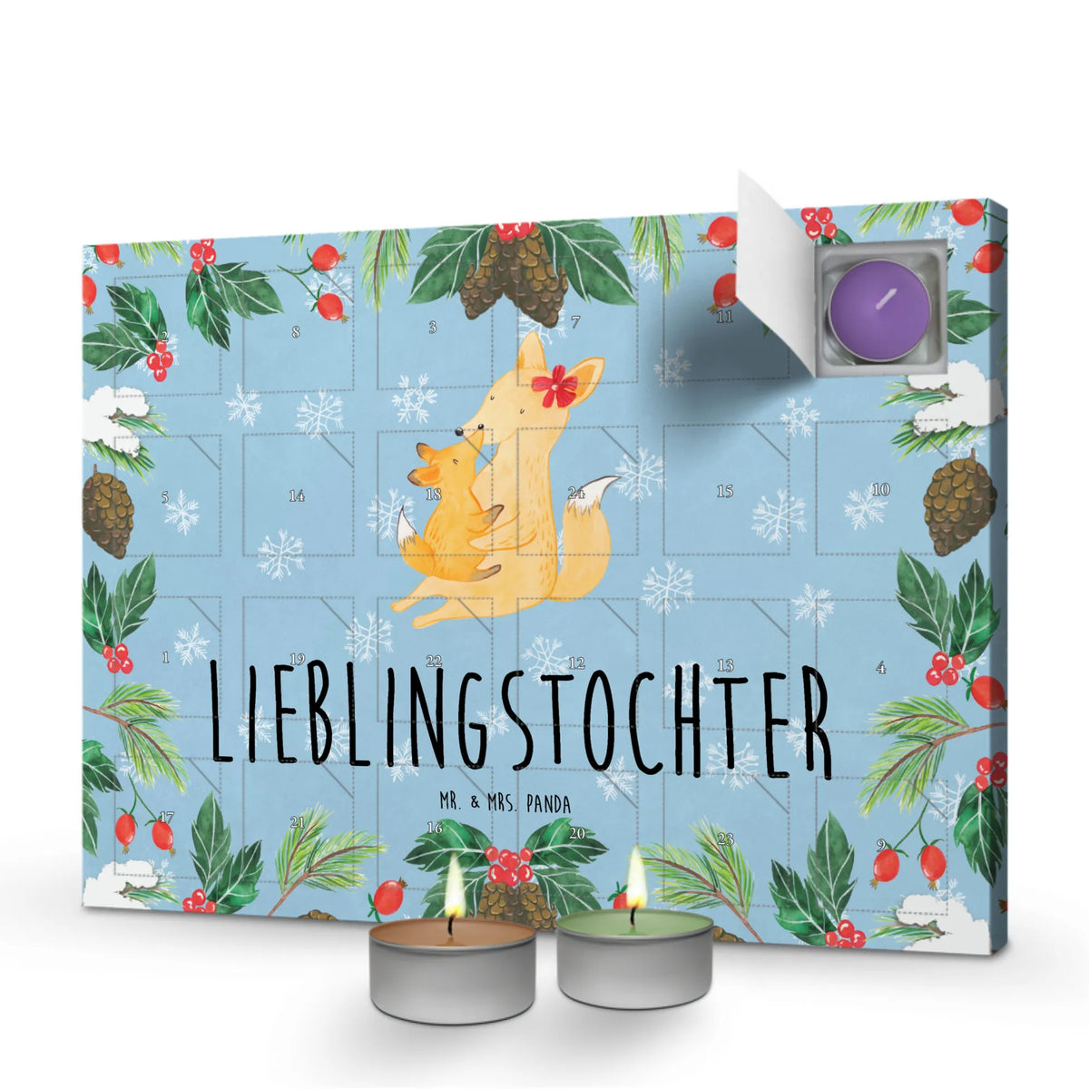 Scented candle advent calendar Fox mummy