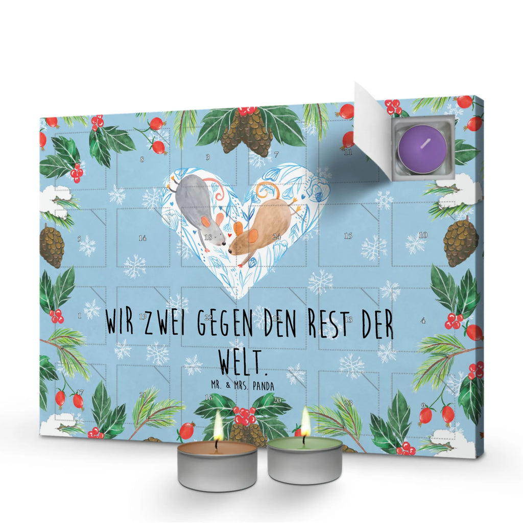 Scented candle advent calendar Mice heart Loving, Two, gift for him, gift for her, Love gift, Together, anniversary gift, Proposal of marriage, Marriage, love gift, mice, mouse, love message, favourite person, wedding, anniversary, gift for two, proof of love, togetherness